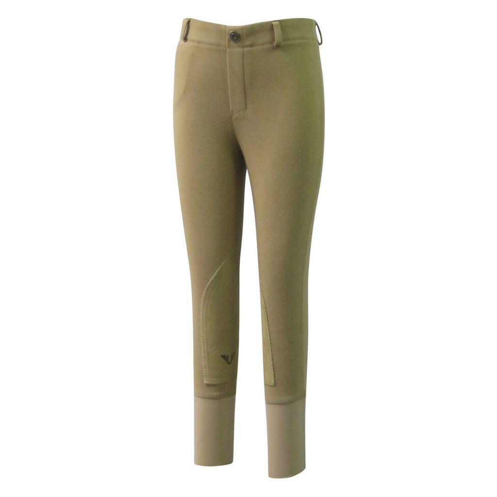 TuffRider Children's Cotton Pull-On Knee Patch Breeches