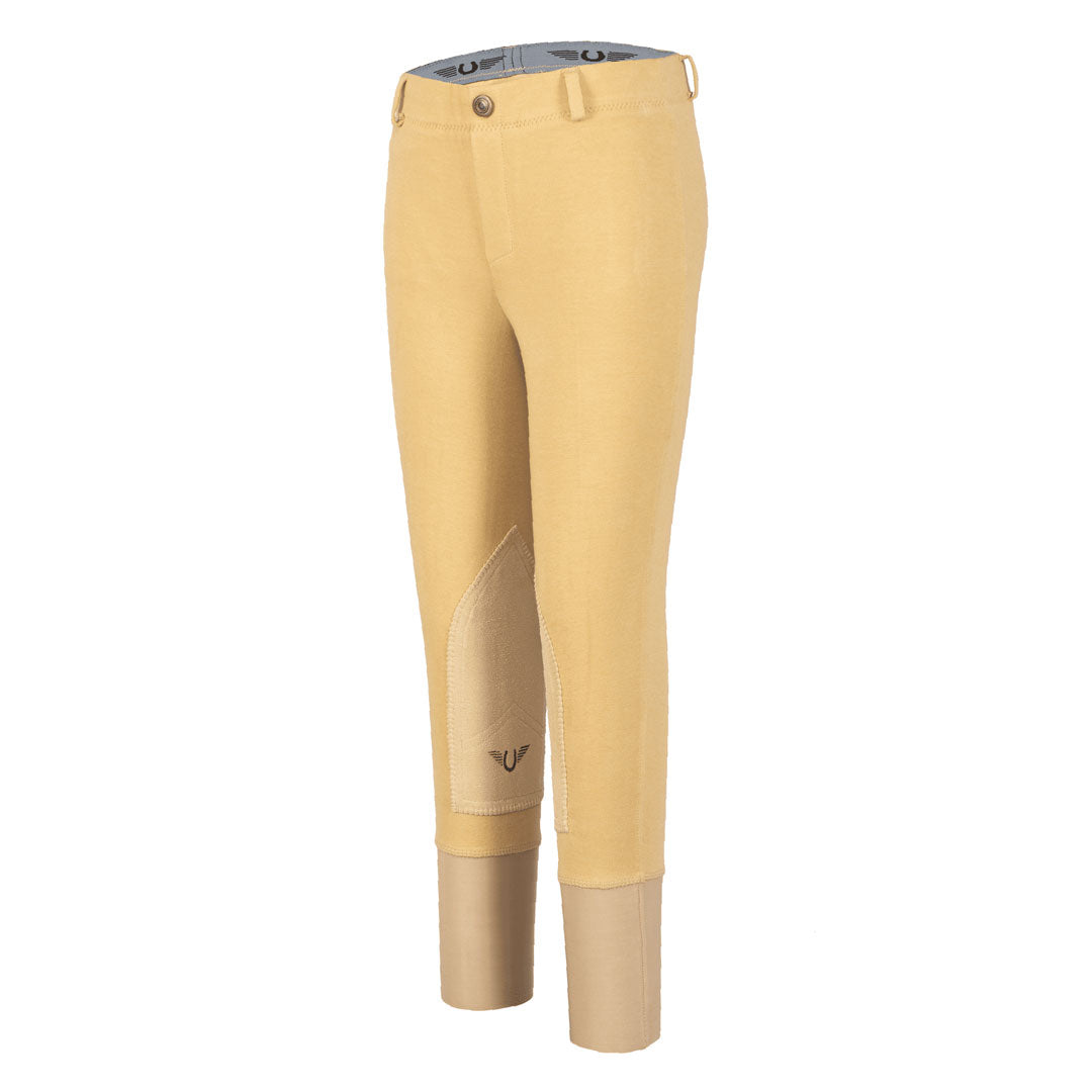 TuffRider Children's Cotton Pull-On Knee Patch Breeches