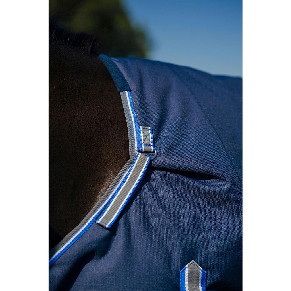 TuffRider Comfy Fit 1200 D RipStop Waterproof/Breathable  Comfy Winter Turnout Blanket Medium Weight 200 GSM Standard Neck W/Adjustable Neck