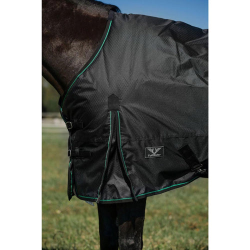TuffRider 600D RipStop Waterproof/Breathable  Comfy Winter Turnout Blanket Medium Weight 200 GSM Standard Neck