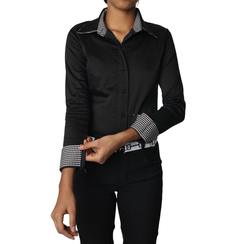 TuffRider Girls ADEY Double Collar Shirt - Breeches.com