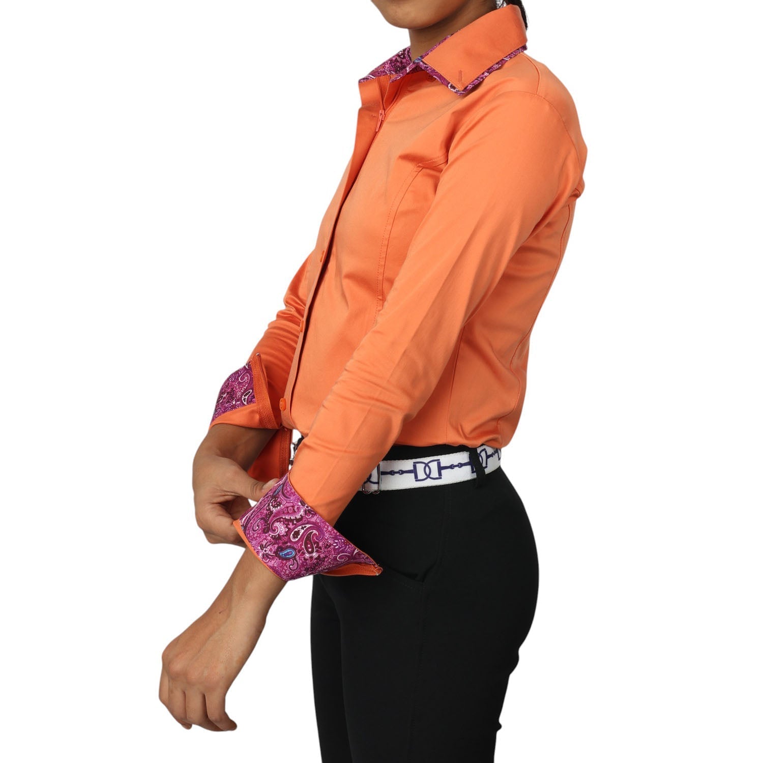 TuffRider Girls ADEY Double Collar Shirt - Breeches.com