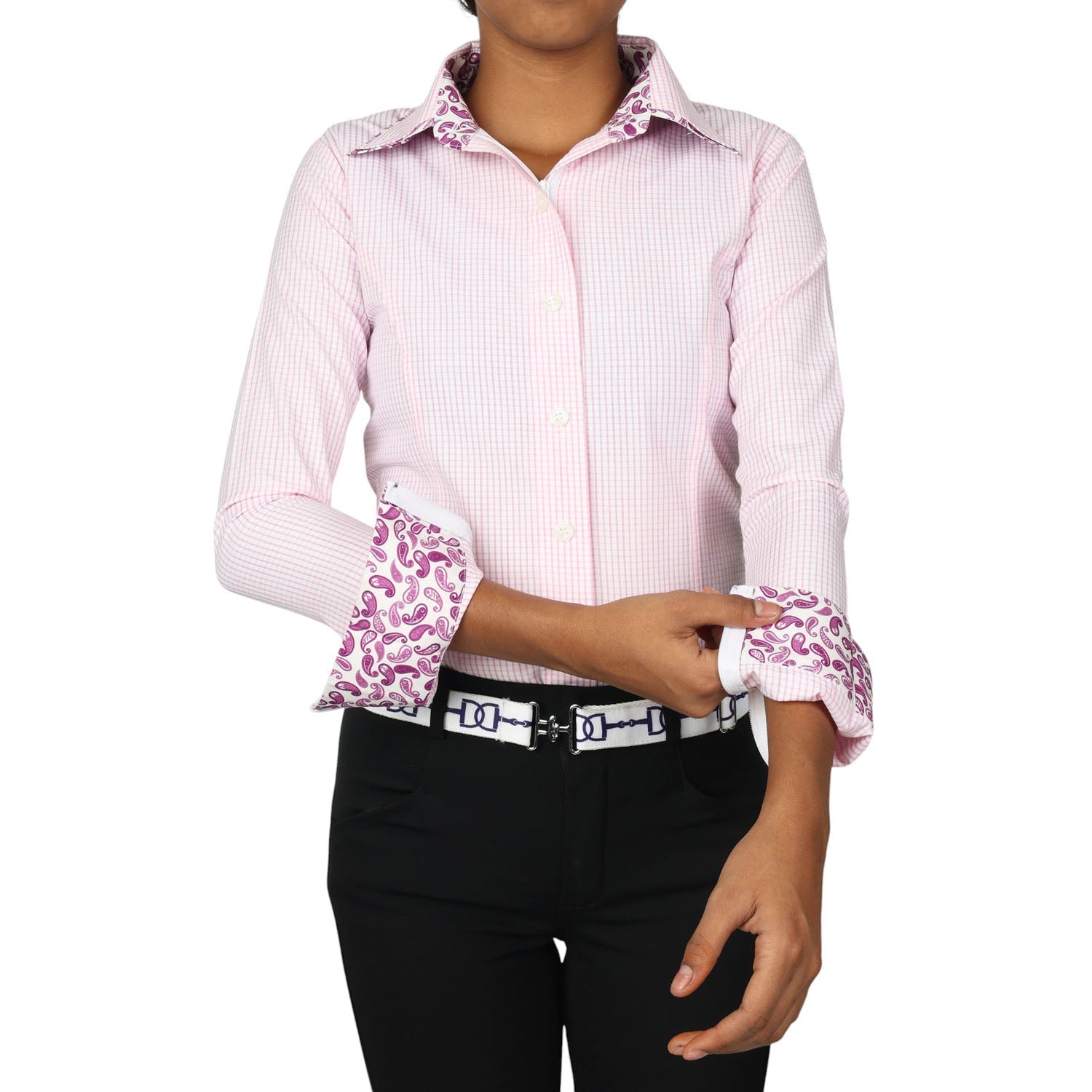 TuffRider Girls ADEY Double Collar Shirt - Breeches.com