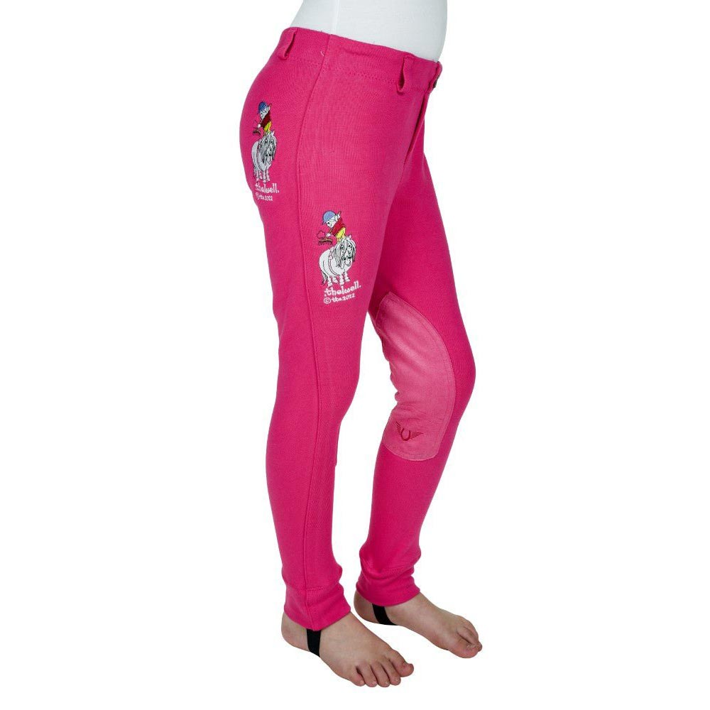 TuffRider Children's Thelwell Sweep Embroidered Pull-On Knee Patch Jods