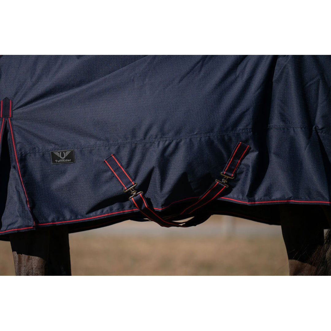 TuffRider Ripstop Standard Neck LightWeight Turnout Blanket with 100 GSM Fill - Breeches.com