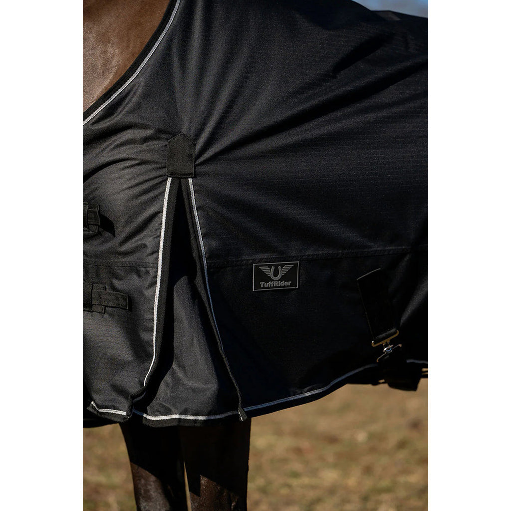 TuffRider Ripstop Standard Neck LightWeight Turnout Blanket with 100 GSM Fill - Breeches.com