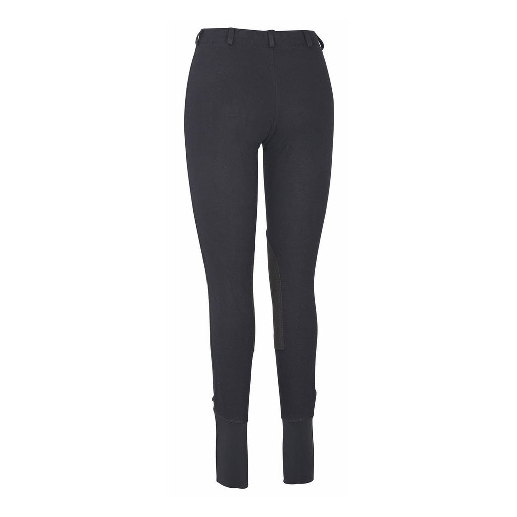 TuffRider Ladies Cotton Lowrise Pull-On Knee Patch Breeches - Breeches.com