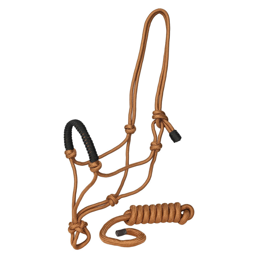 TuffRider Rugged Rope Halter Braided Noseband with matching lead
