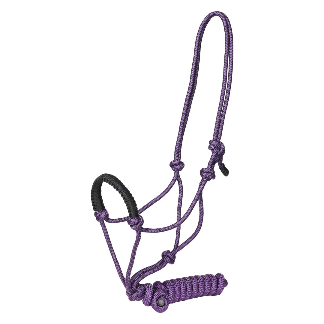 TuffRider Rugged Rope Halter Braided Noseband with matching lead