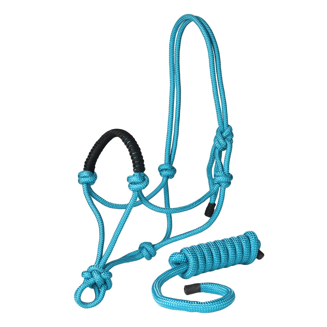 TuffRider Rugged Rope Halter Braided Noseband with matching lead