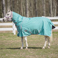 TuffRider 1200 D Comfy Winter Medium Weight Ripstop Turnout Blanket w/ Detachable Neck- 200 GSM