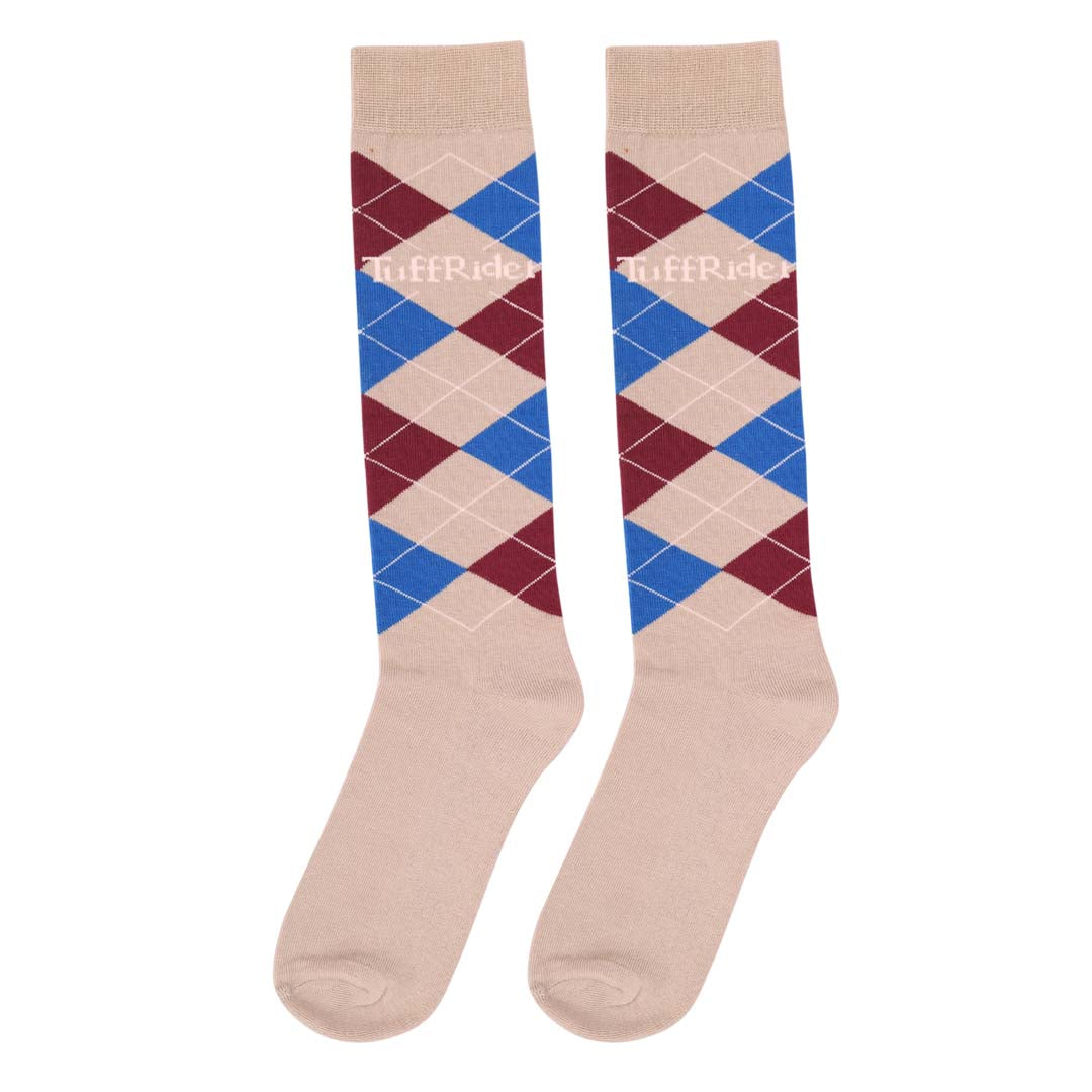 TuffRider Argyle Knee Hi Socks - TuffRider.com