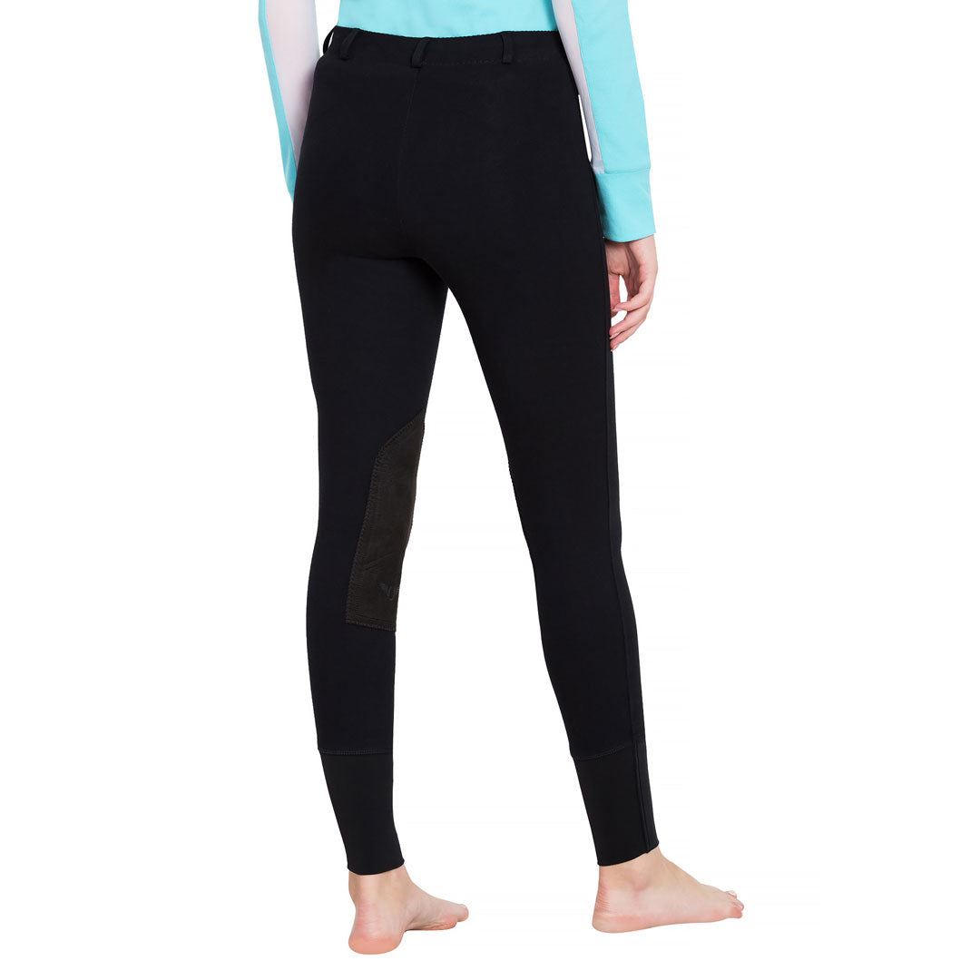 TuffRider Ladies Starter Lowrise Pull-On Knee Patch Breeches