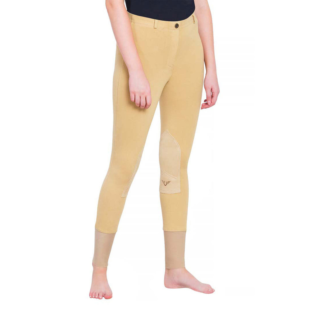 TuffRider Ladies Starter Lowrise Pull-On Knee Patch Breeches
