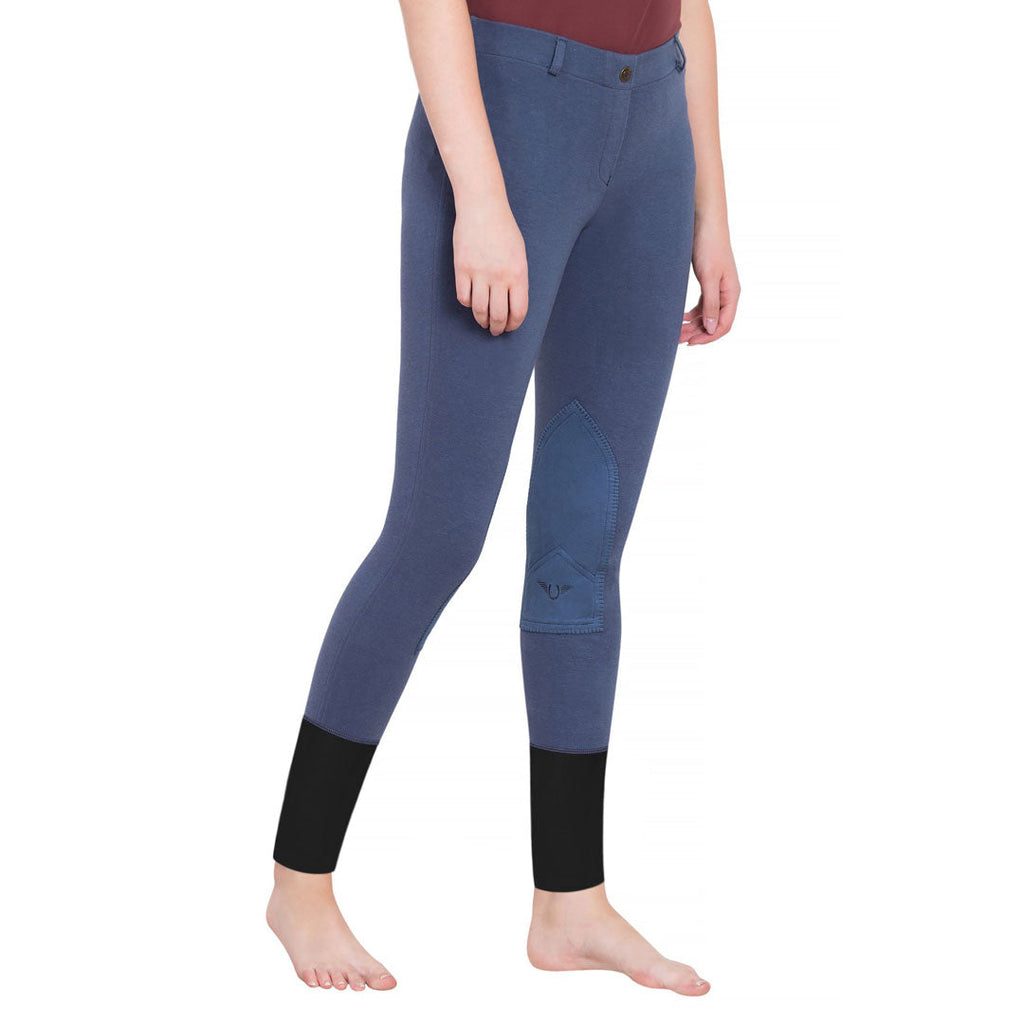 TuffRider Ladies Starter Lowrise Pull-On Knee Patch Breeches