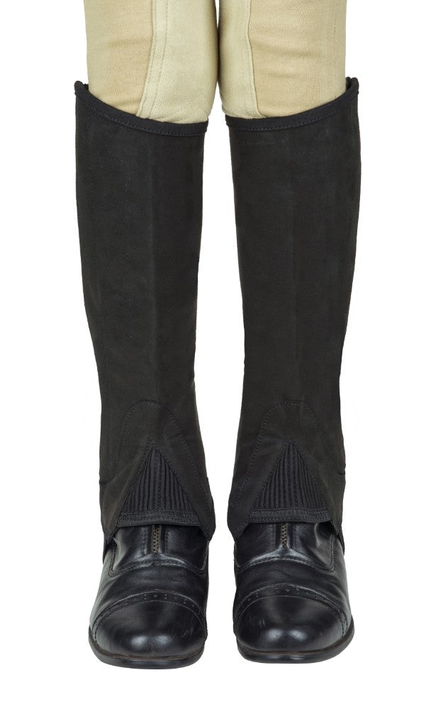 Tuffrider Children's  Saratoga Synthetic Half Chaps - Breeches.com
