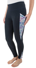 TuffRider Ladies Minerva 3 Season Printed Knee Patch Tights - Breeches.com