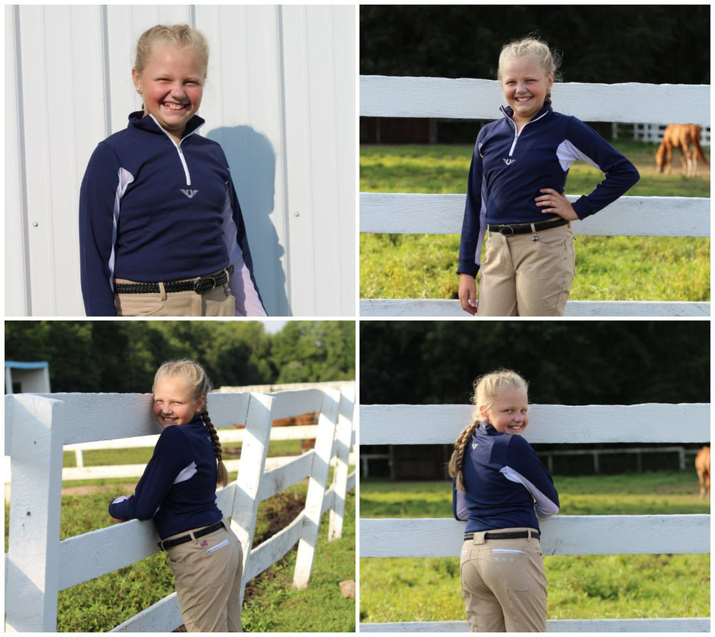 TuffRider Children's Ventilated Technical Long Sleeve Sport Shirt - Breeches.com