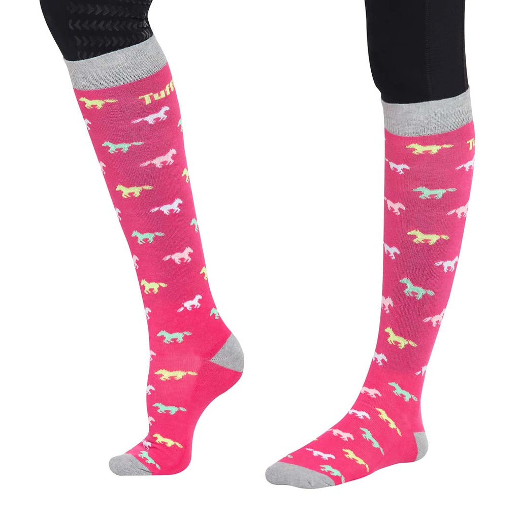 TuffRider Ladies Flamingo/Boat/Horse Knee Hi Socks - 3 Pac - TuffRider.com