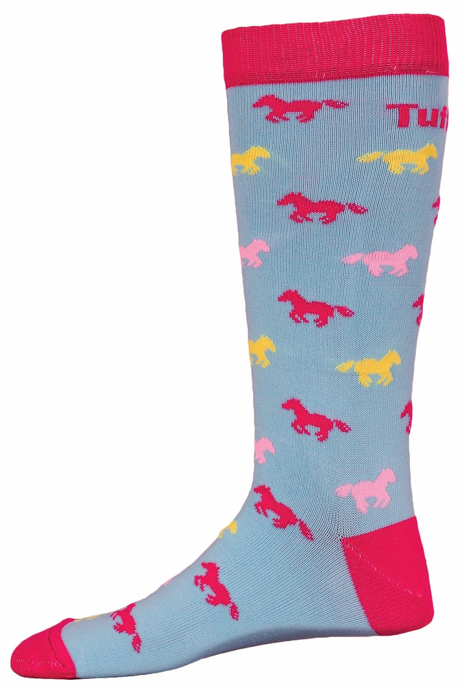 TuffRider Neon Pony Kids Socks - TuffRider.com