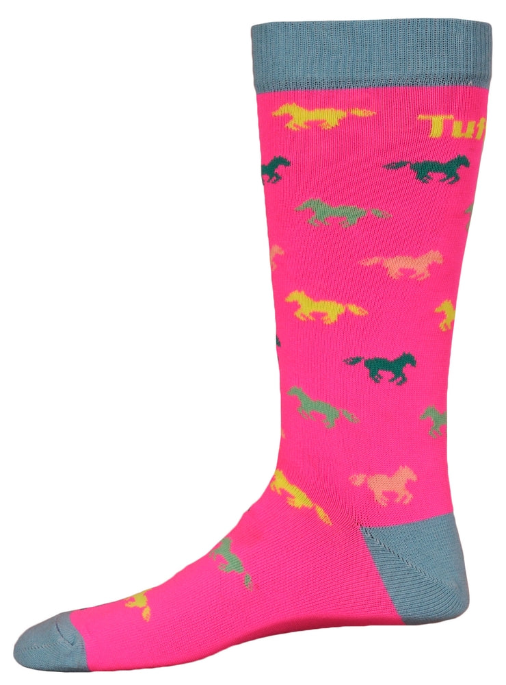 TuffRider Neon Pony Kids Socks - TuffRider.com