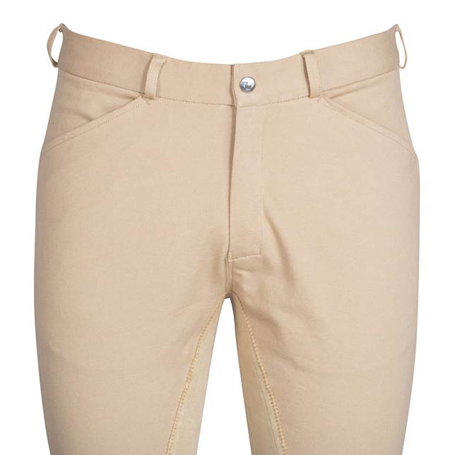 TuffRider Men's Knitted Denim Full Seat Patrol Breeches