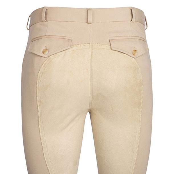 TuffRider Men's Knitted Denim Full Seat Patrol Breeches