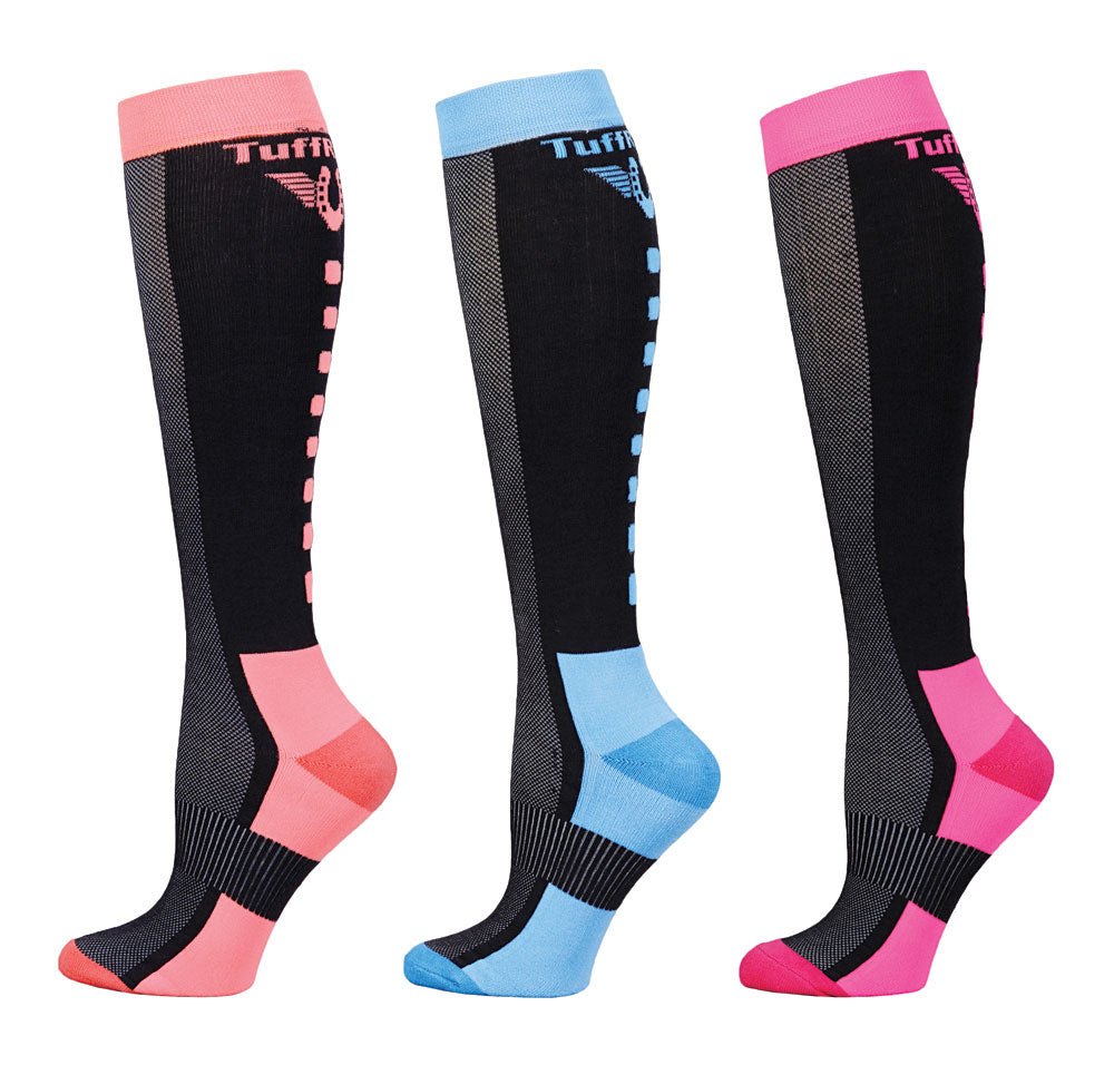 TuffRider Ladies Ventilated Knee Hi Socks - 3 Pack - TuffRider.com