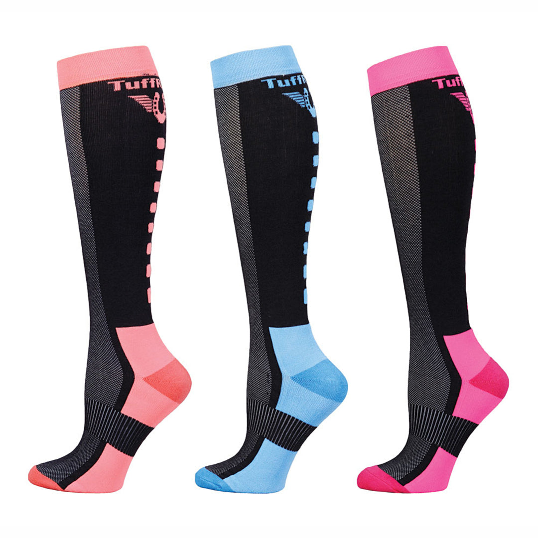 TuffRider Ladies Ventilated Knee Hi Socks - 3 Pack