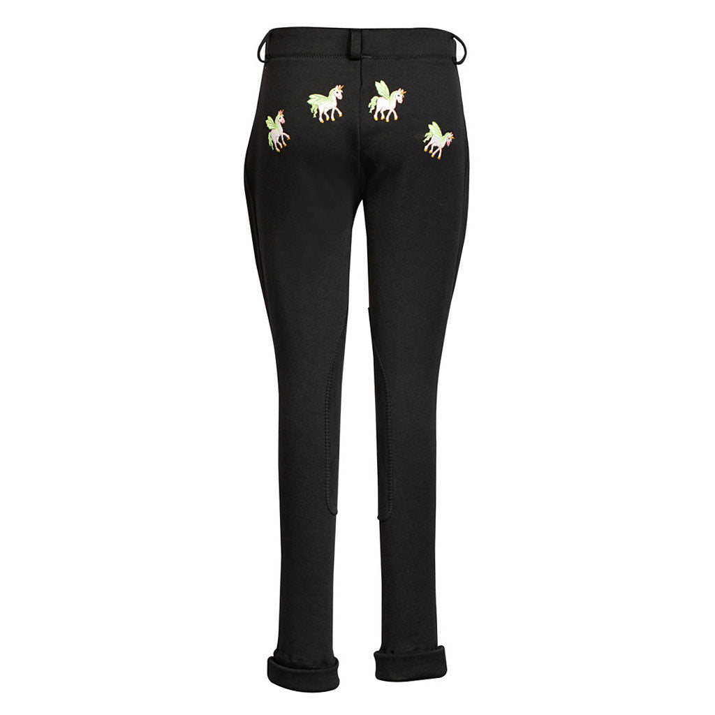 TuffRider Children's Unicorn Unifleece Pull-On Knee Patch Winter Jodhpurs