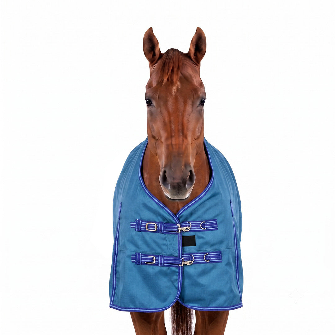 TuffRider 1200 D Comfy Winter Ripstop Turnout Blanket Medium Weight 200 GSM Standard Neck