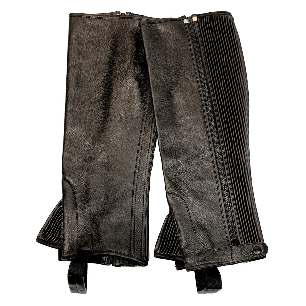 TuffRider Plus Rider Full Grain Half Chaps - Breeches.com