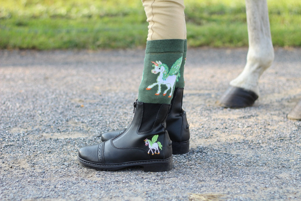 TuffRider Children's Unicorn Starter Front Zip Paddock Boots - Breeches.com