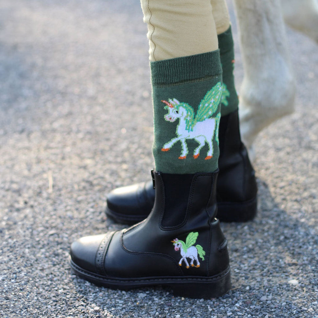 TuffRider Children's Unicorn Starter Front Zip Paddock Boots