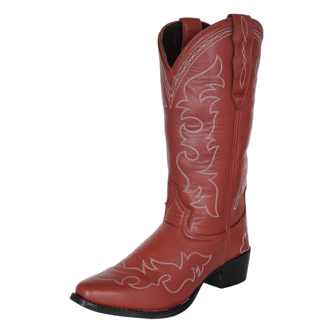 TuffRider Womens Snip Toe Paris Embroidered Western Boots