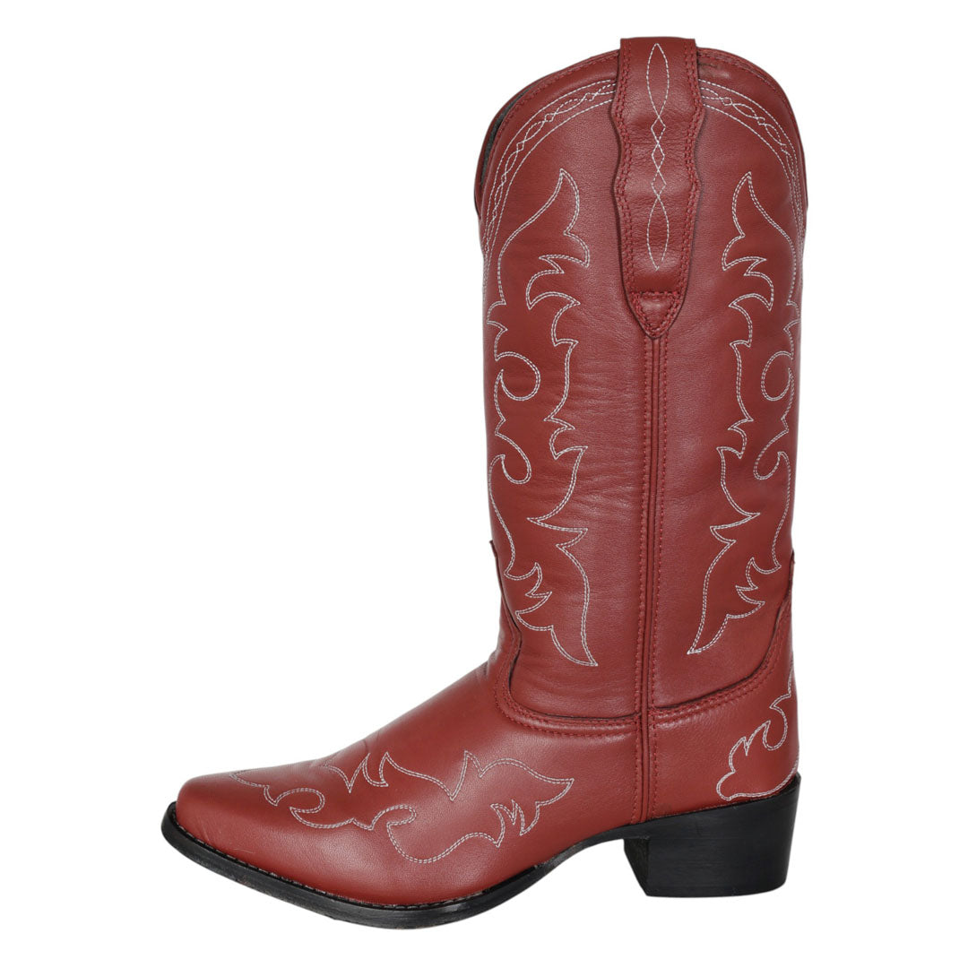 TuffRider Womens Snip Toe Paris Embroidered Western Boots