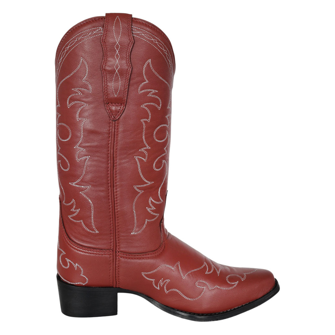 TuffRider Womens Snip Toe Paris Embroidered Western Boots