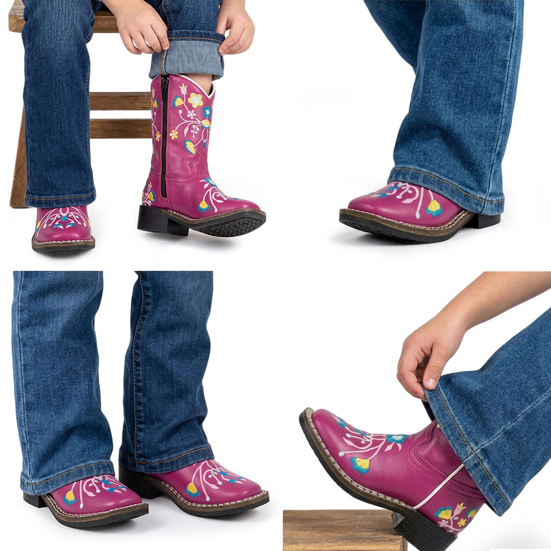 TuffRider Youth Floral Cowgirl Western Boot