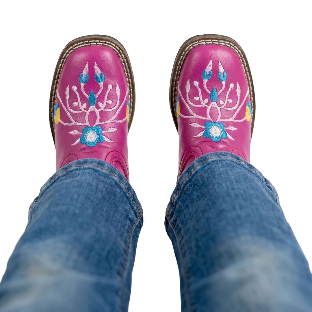 TuffRider Youth Floral Cowgirl Western Boot