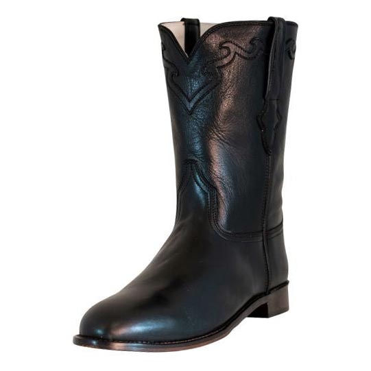 TuffRider Men's El Paso Leather Embroidered Round Toe Western Boots