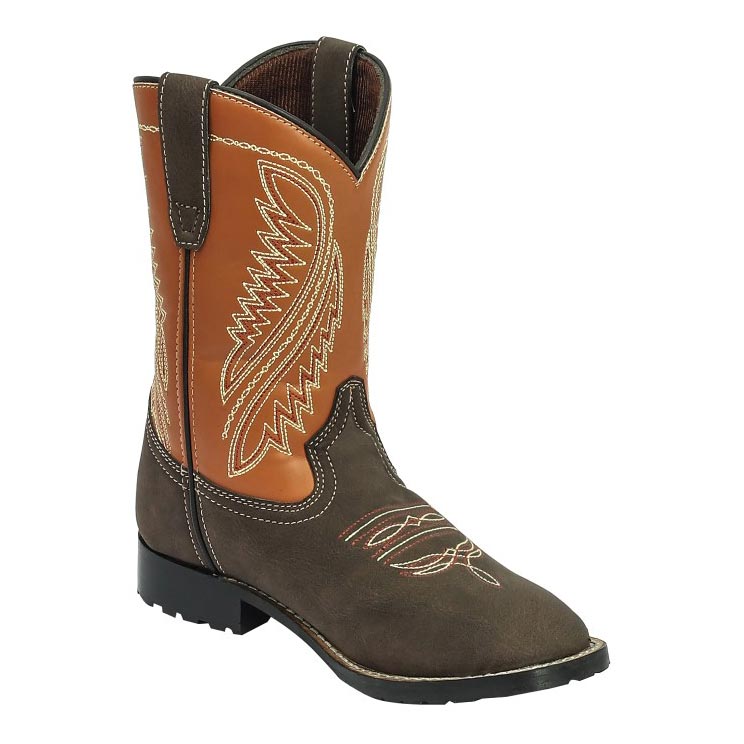 What Is A Rounded Toe Boot TuffRider Youth Big Bend Rounded Toe Western Boot