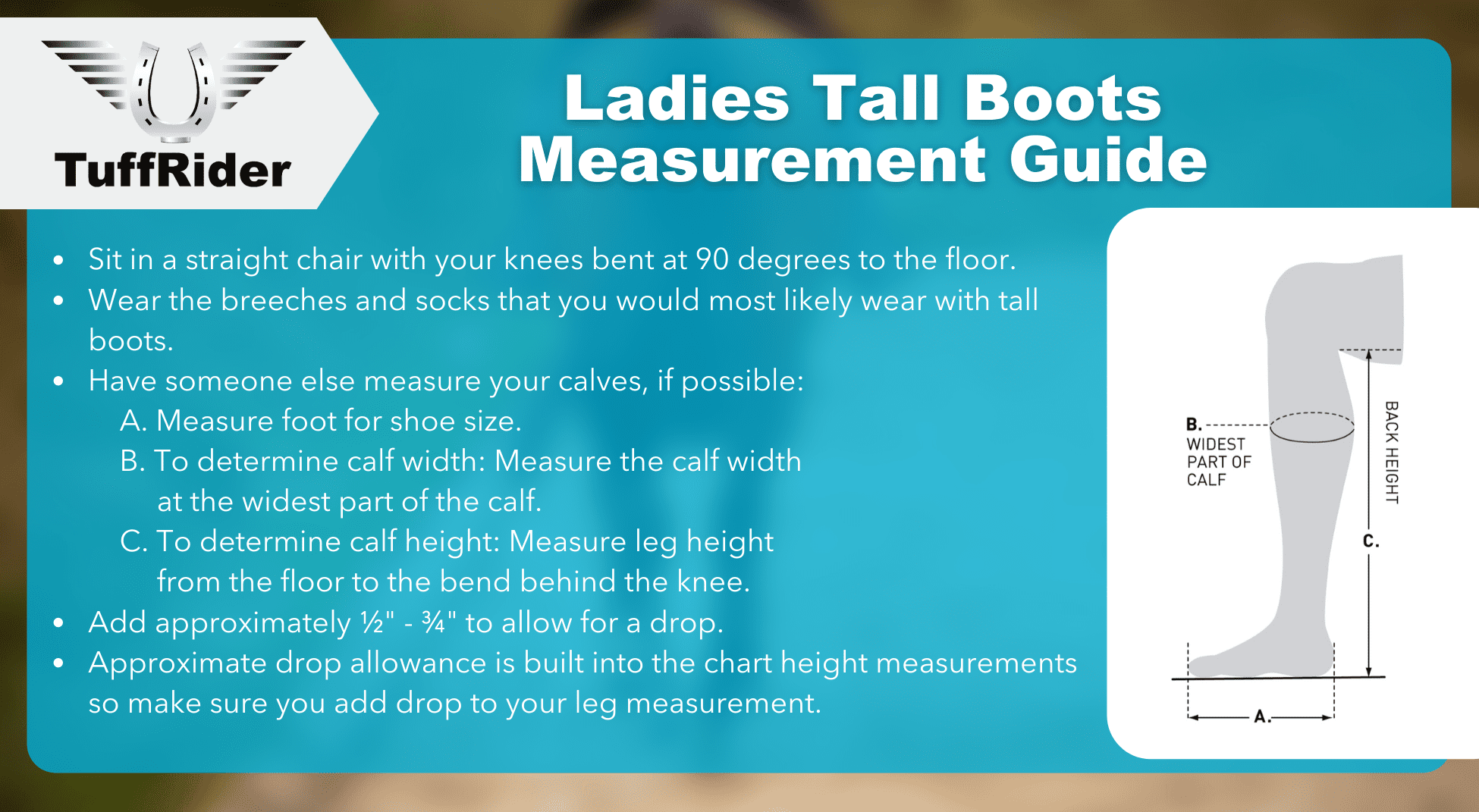 TuffRider Ladies Starter Back Zip Field Boots in Synthetic Leather - TuffRider.com