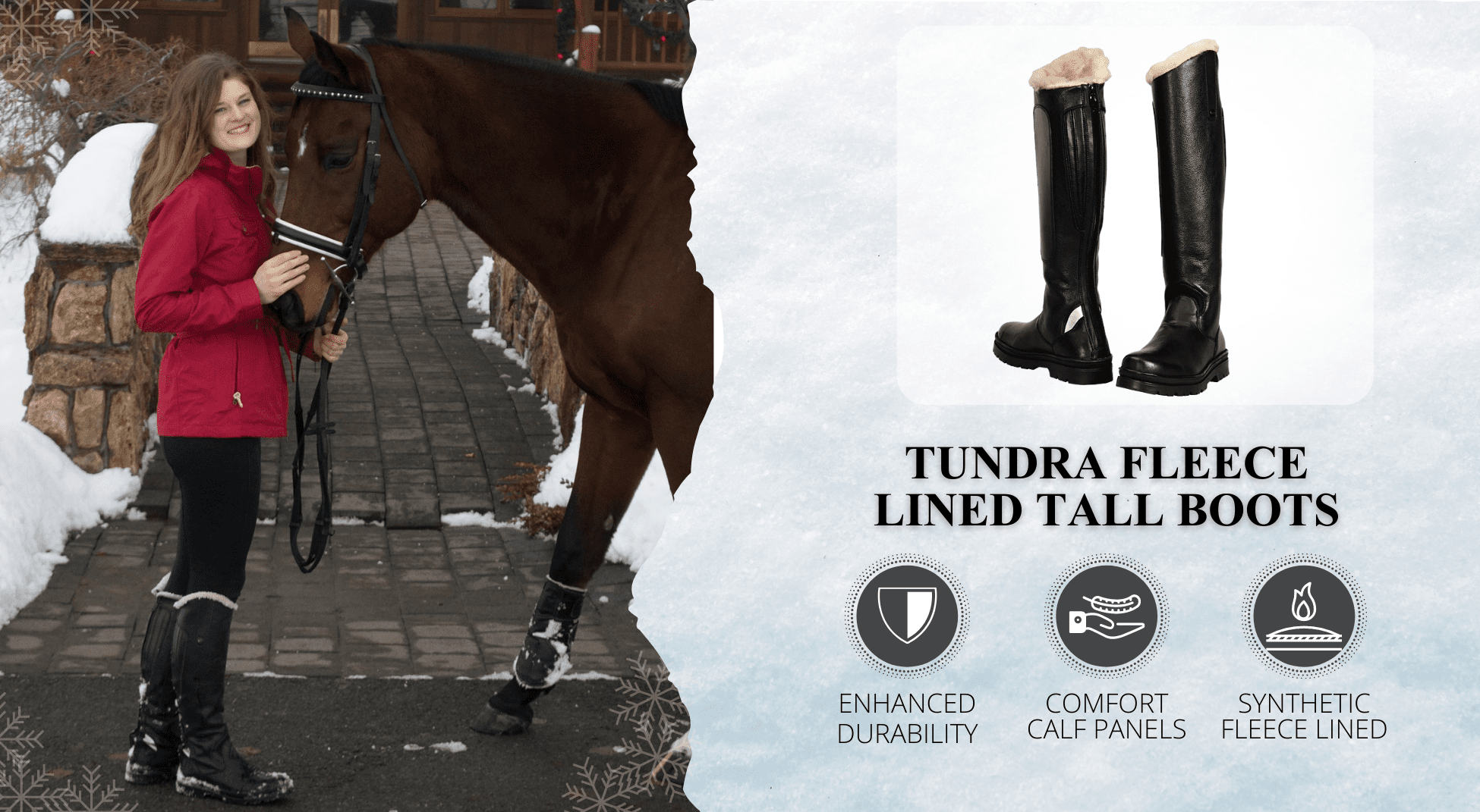 TuffRider Ladies Tundra Fleece Lined Tall Boots in Synthetic Leather - TuffRider.com