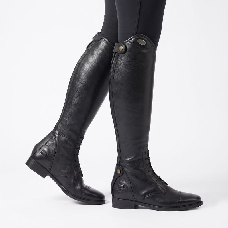TuffRider Ladies Belmont Genuine Leather Field Boots Black