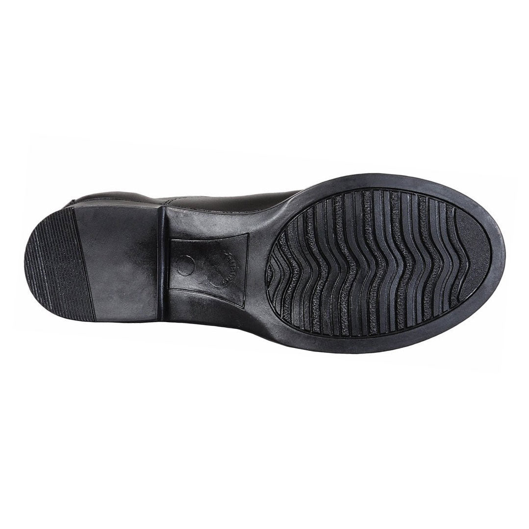 TuffRider Children's Belmont Junior Leather Back Zipper Field Boots in Black