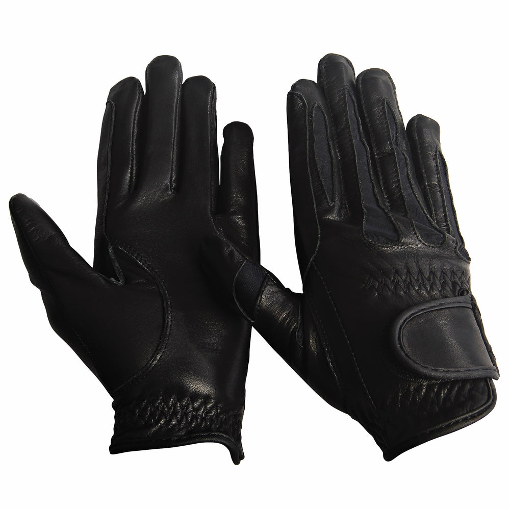 TuffRider Children's Stretch Leather Riding Gloves - Breeches.com