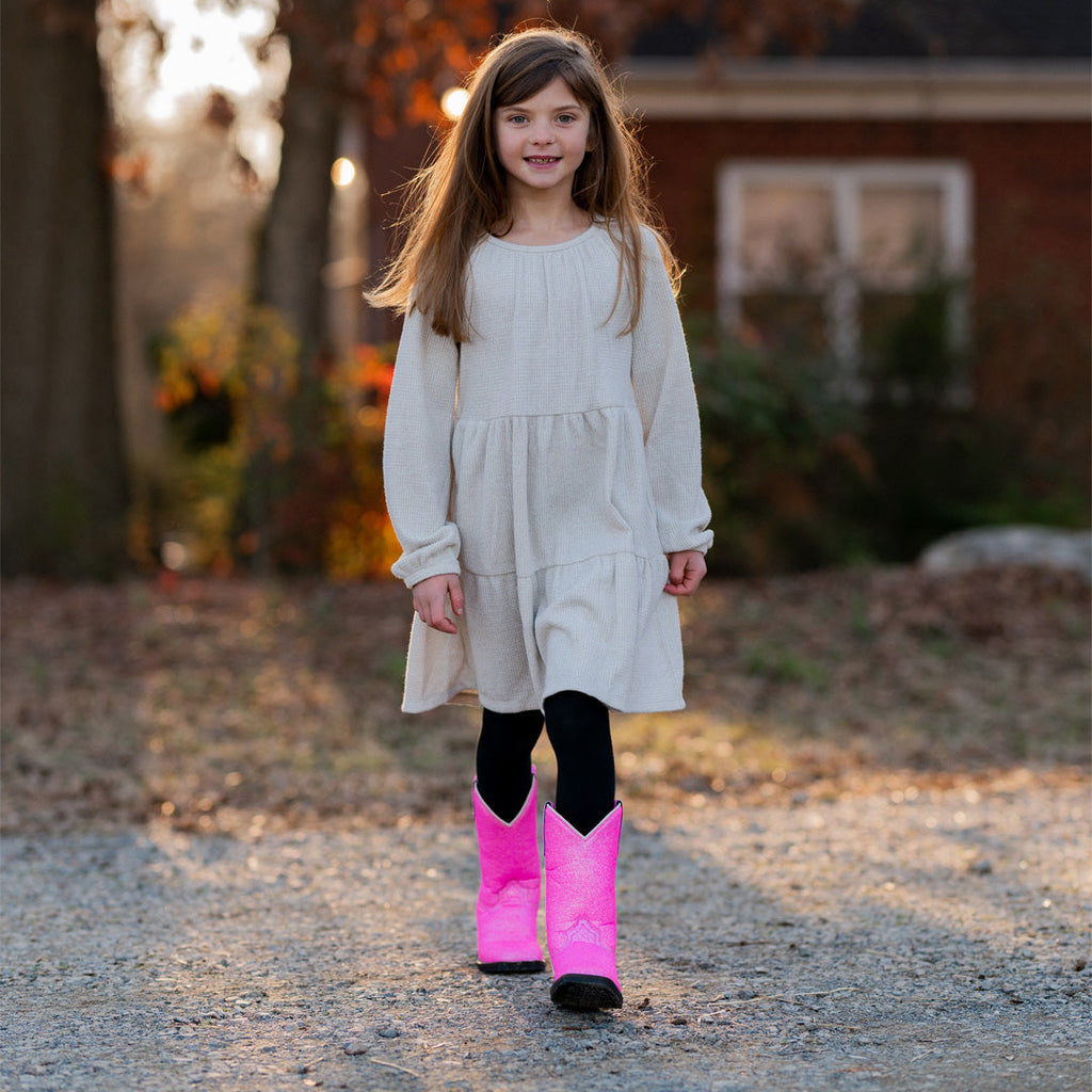 TuffRider Children's Pink Glitter Western Boot