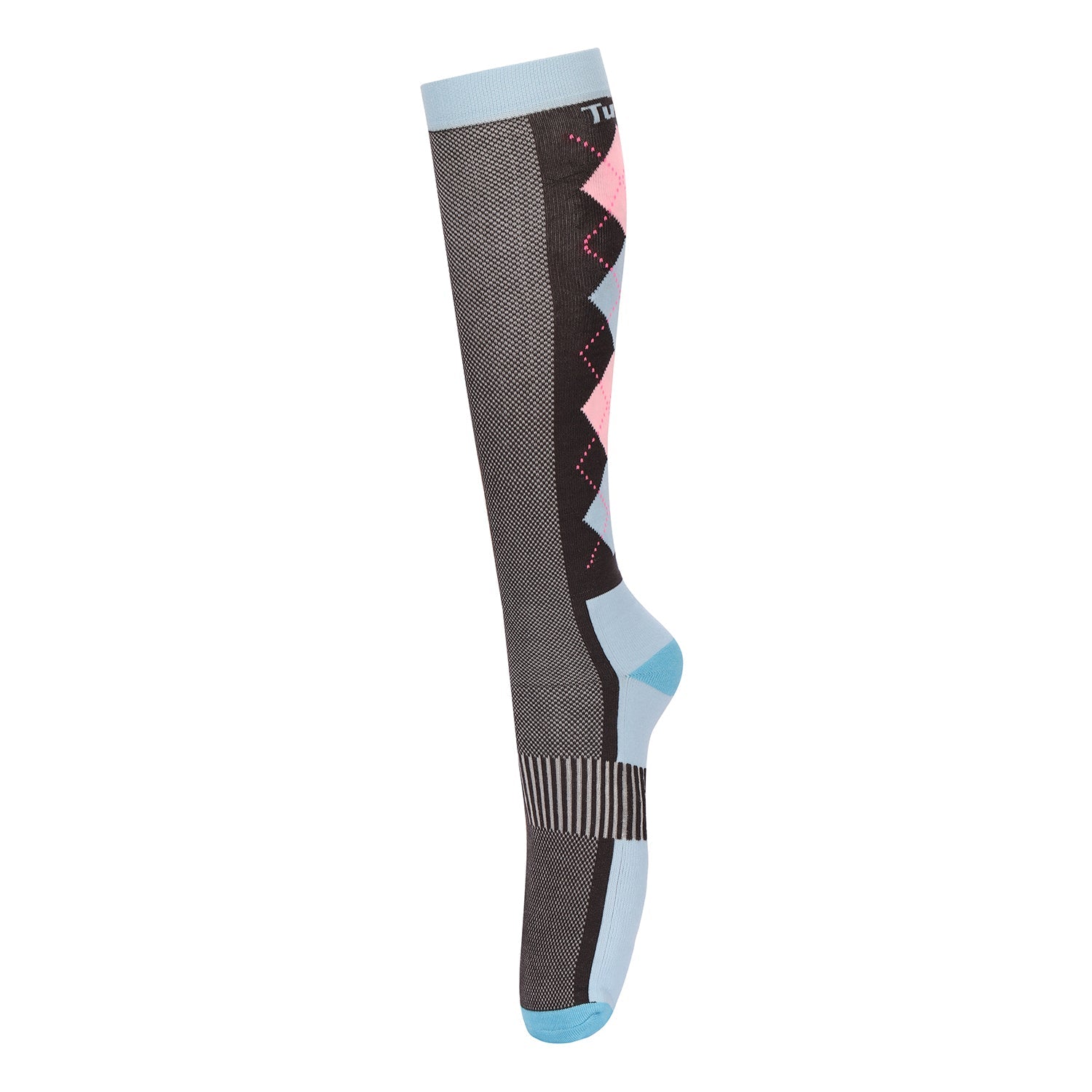 TUFFRIDER NEON VENTILATED ARGYLE SOCKS - Breeches.com